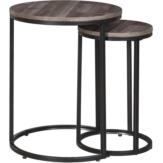 Briarsboro Gray Set of 2 Accent Tables