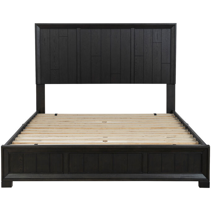 Westcliff Black Queen Panel Platform Bed