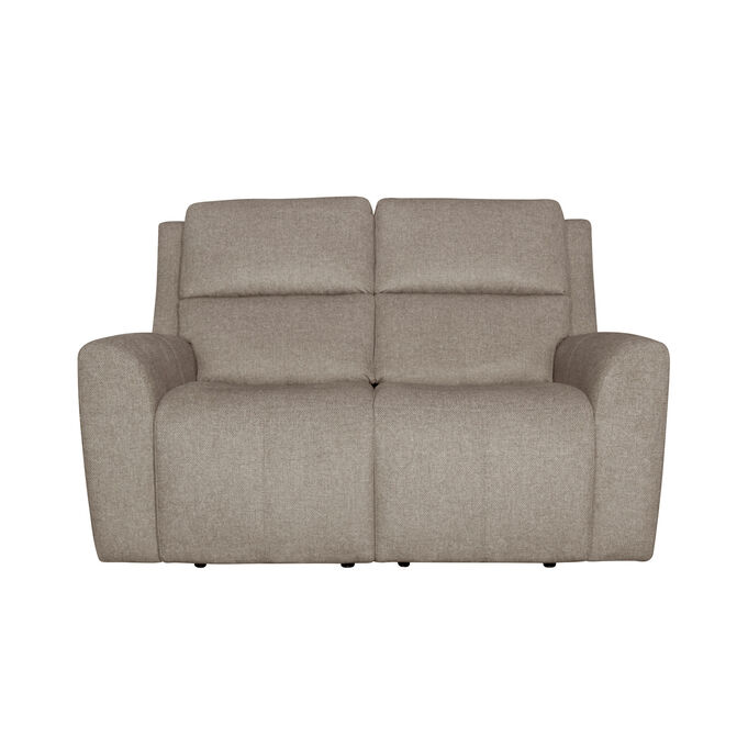 Taylor Fog Power Reclining Loveseat with Power Headrests