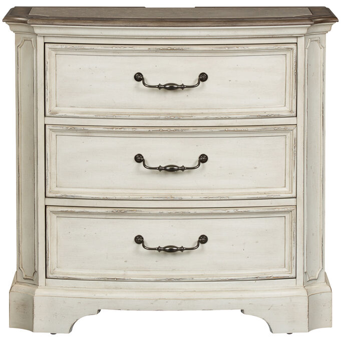 Liberty Furniture | Abbey Road White Bedside Chest