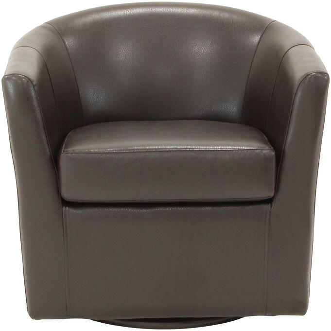 Overman , Windsor Dark Brown Swivel Chair