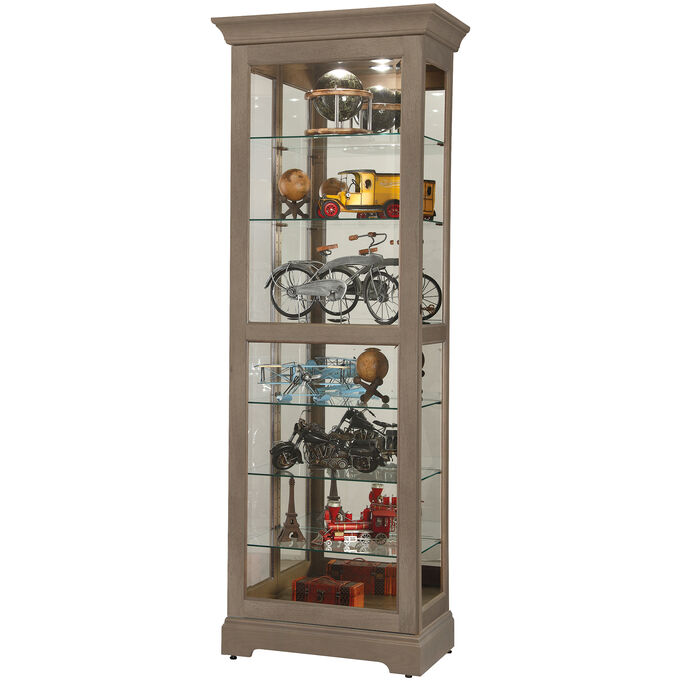 Howard Miller | Martindale Aged Gray Curio Cabinet