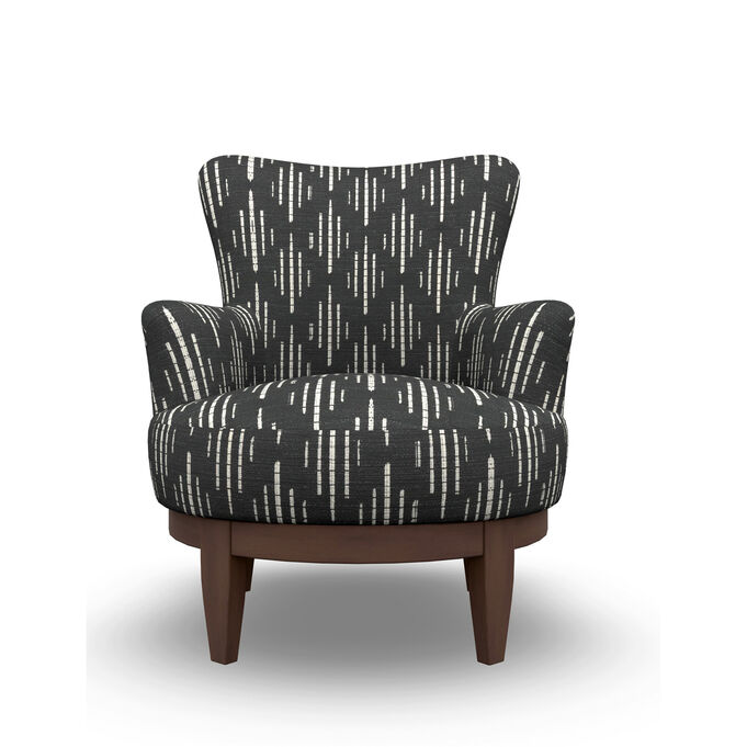 Best Home Furnishings | Justine Midnight Swivel Chair