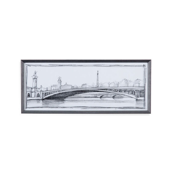 Bassett Mirror Company , Pont Alexandre III Wall Art , Gray