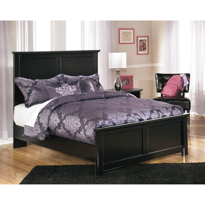 Ashley Furniture | Maribel Black Full Panel Bed