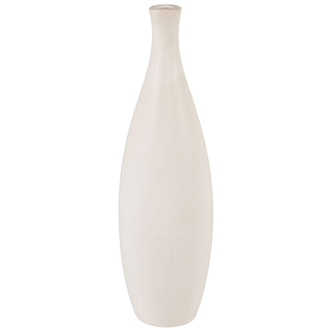 Faye White Tall Vase