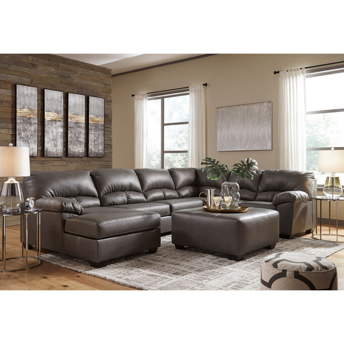 Ashley Furniture | Aberton Gray 3 Piece Left Chaise Sectional