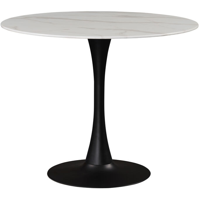 Tulip Matte Black 36 Inch Dining Table