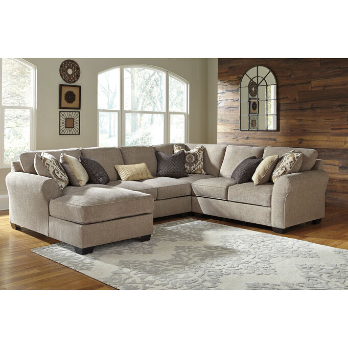 Pantomine Driftwood 4 Piece Left Chaise Loveseat Sectional