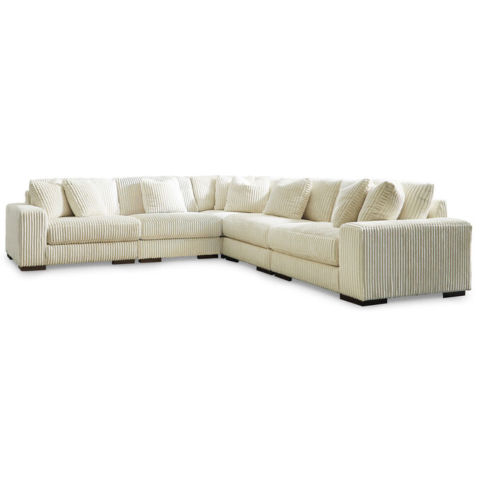 Lindyn Ivory 5 Pc Sectional