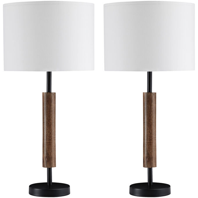Ashley Furniture | Maliny Brown Set of 2 Table Lamps