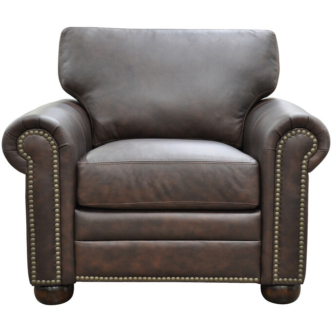 Omnia Leather , Savannah Urban Mahogany Chair