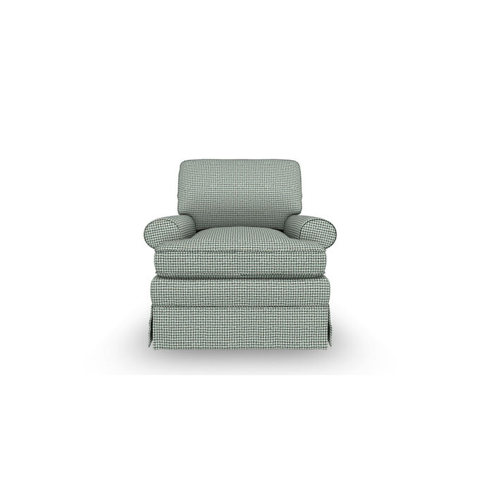 Best Home Furnishings | Quinn Blue Swivel Glider Chair