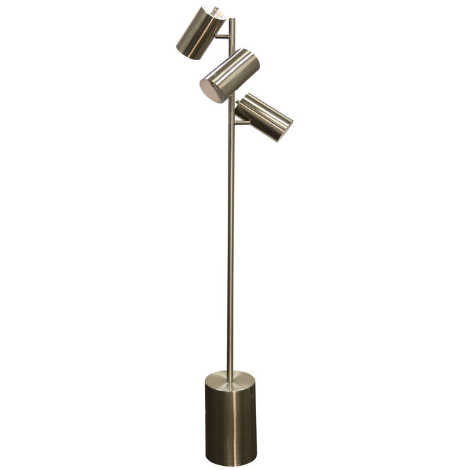 Bainsville Silver Adjustable Floor Lamp
