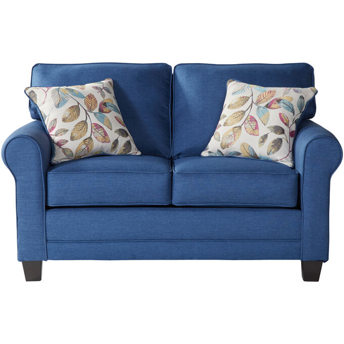 Hughes Furniture , Turnbull Denim Loveseat Sofa