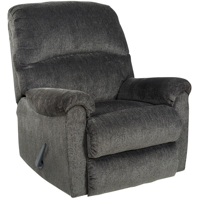 Ashley Furniture | Ballinasloe Smoke Rocker Recliner Chair