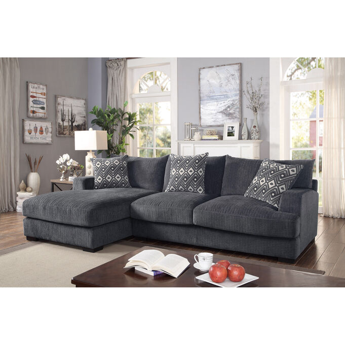 Furniture Of America , Kaylee Gray Left Chaise Sectional