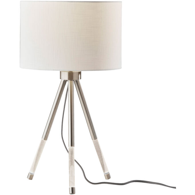 Adesso | Della Brushed Steel Nightlight Table Lamp
