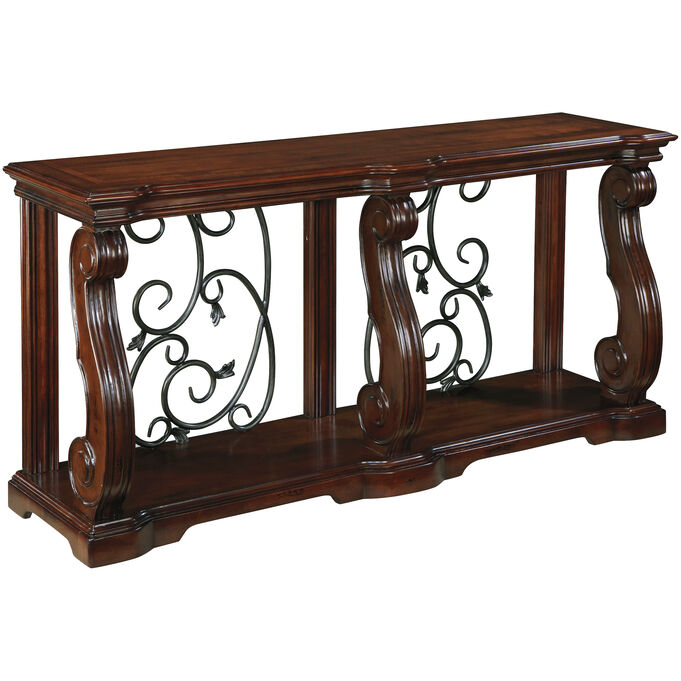 Ashley Furniture , Alymere Rustic Brown Console Table