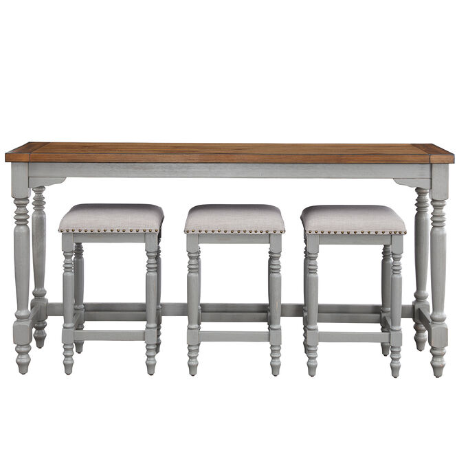 Progressive Furniture | Midori Brushed Gray 4 Piece Counter Dining Set
