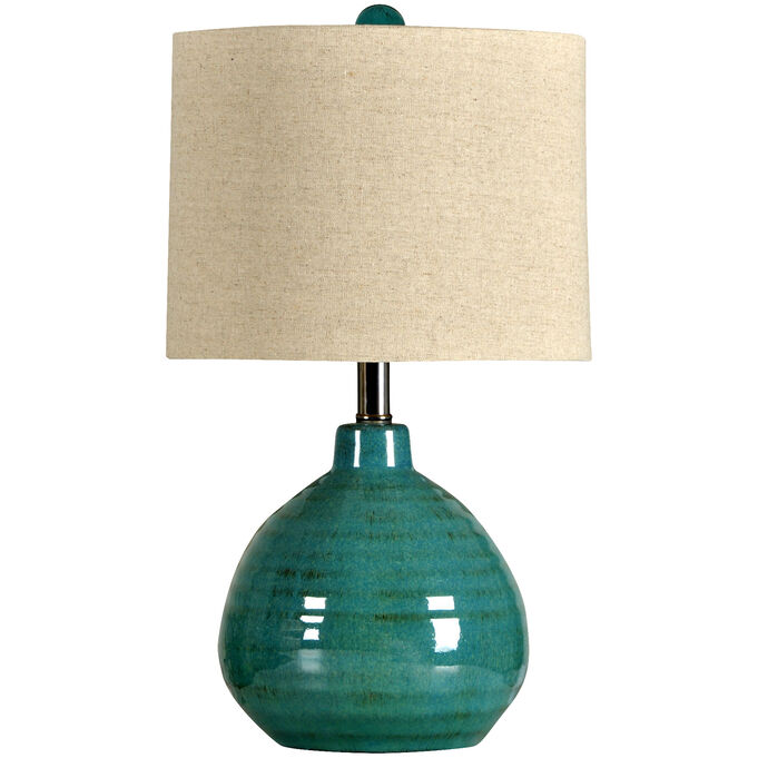 Stylecraft Home Collection , Vinton Teal Accent Lamp