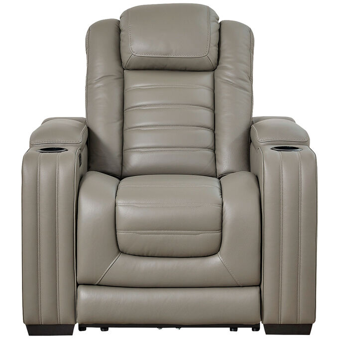 Ashley Furniture | Backtrack Gray Power Recliner Chair