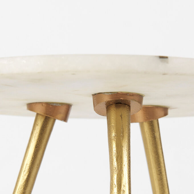 Vivienne White Side Table